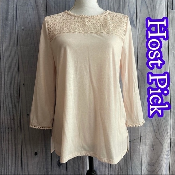 ✅host Pick✅ Renee C. Long Sleeve Blouse, Large - Picture 1 of 8